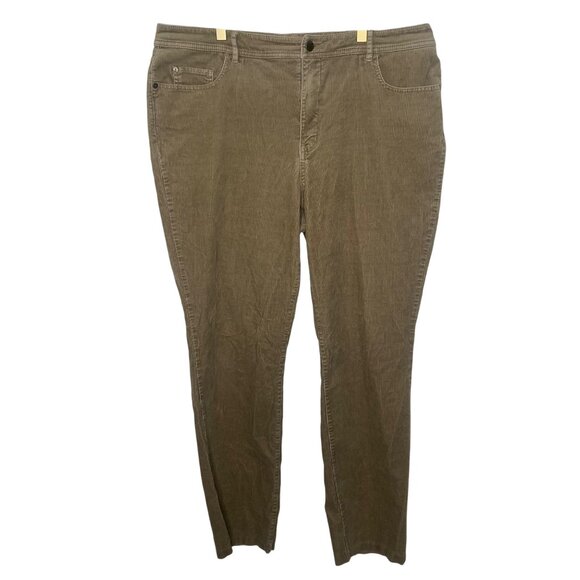 Coldwater Creek Classic Fit Corduroy Pants Womens‎ Size 16 Khaki Tan - Picture 3 of 10